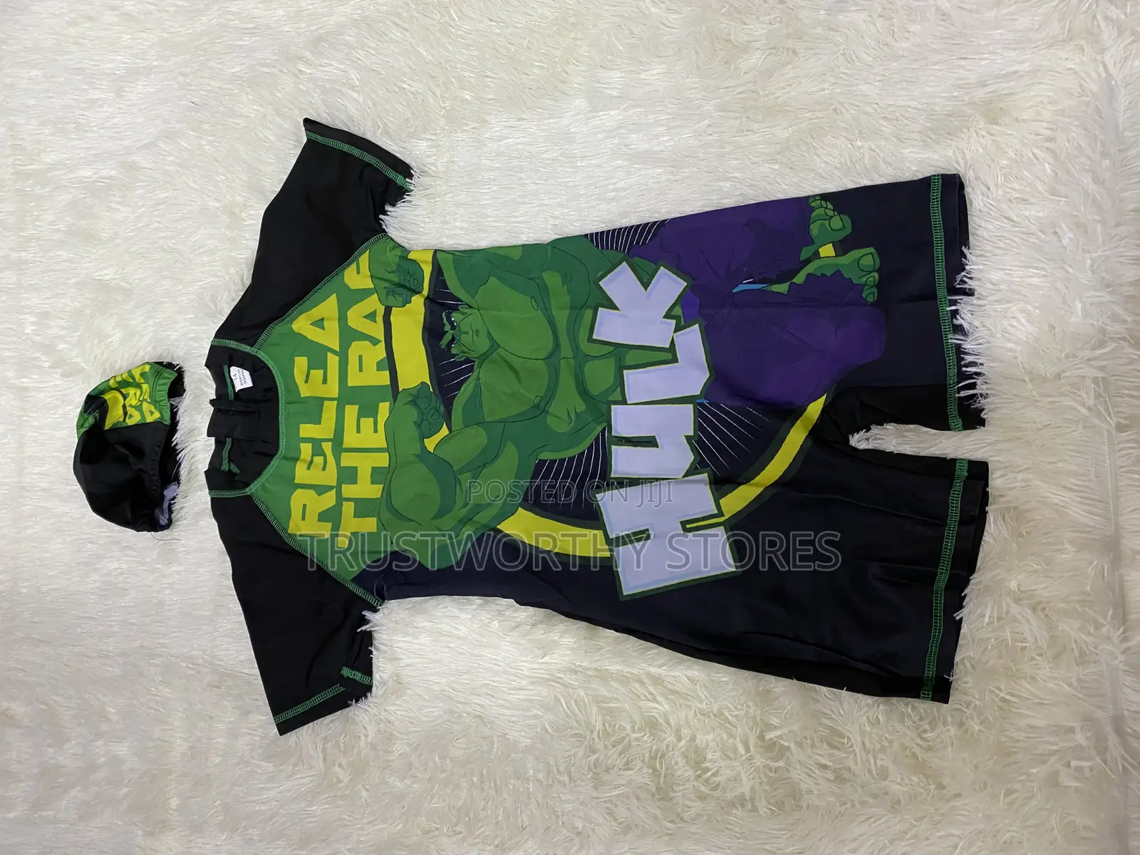 Kids Swimming Costume With a Cap - Boys