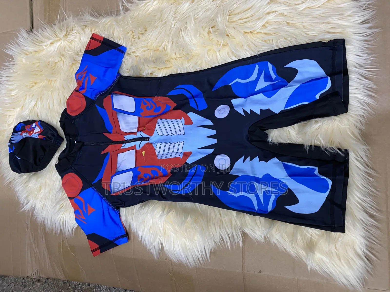 Kids Swimming Costume With a Cap - Boys