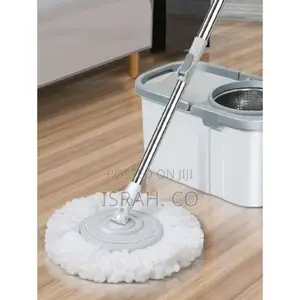 Microfiber Spin Mop Bucket Set for Floor Cleaning,