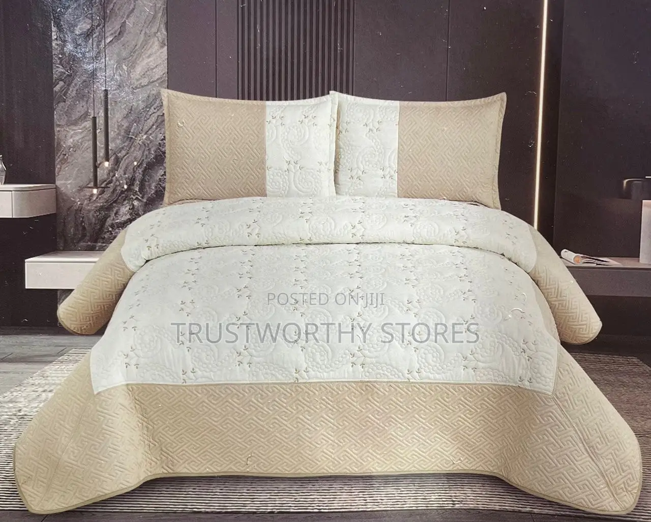 3pcs Cotton Bedspreads With 2 Pillowcases