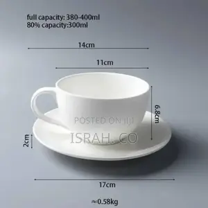 Set of 6 Restaurants Andoffice Tree Ceramic 350ml Cappuccino