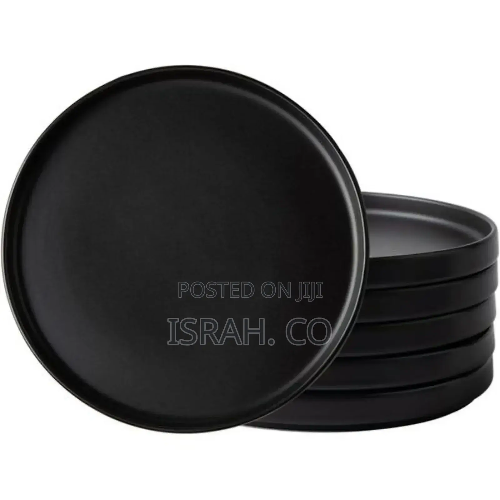 Plates Set of 6,Matte Glaze 8.0 Inch Dishes Set for Kitchen,