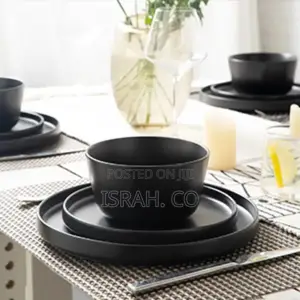 Plates Set of 6,Matte Glaze 8.0 Inch Dishes Set for Kitchen,