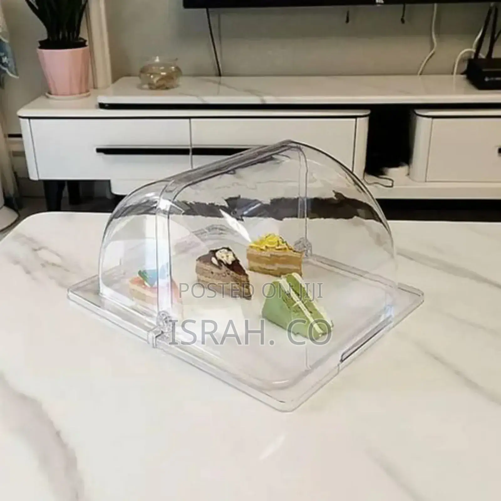 Bakery Pan Bread Bowl Dessert Display Cabinet Square