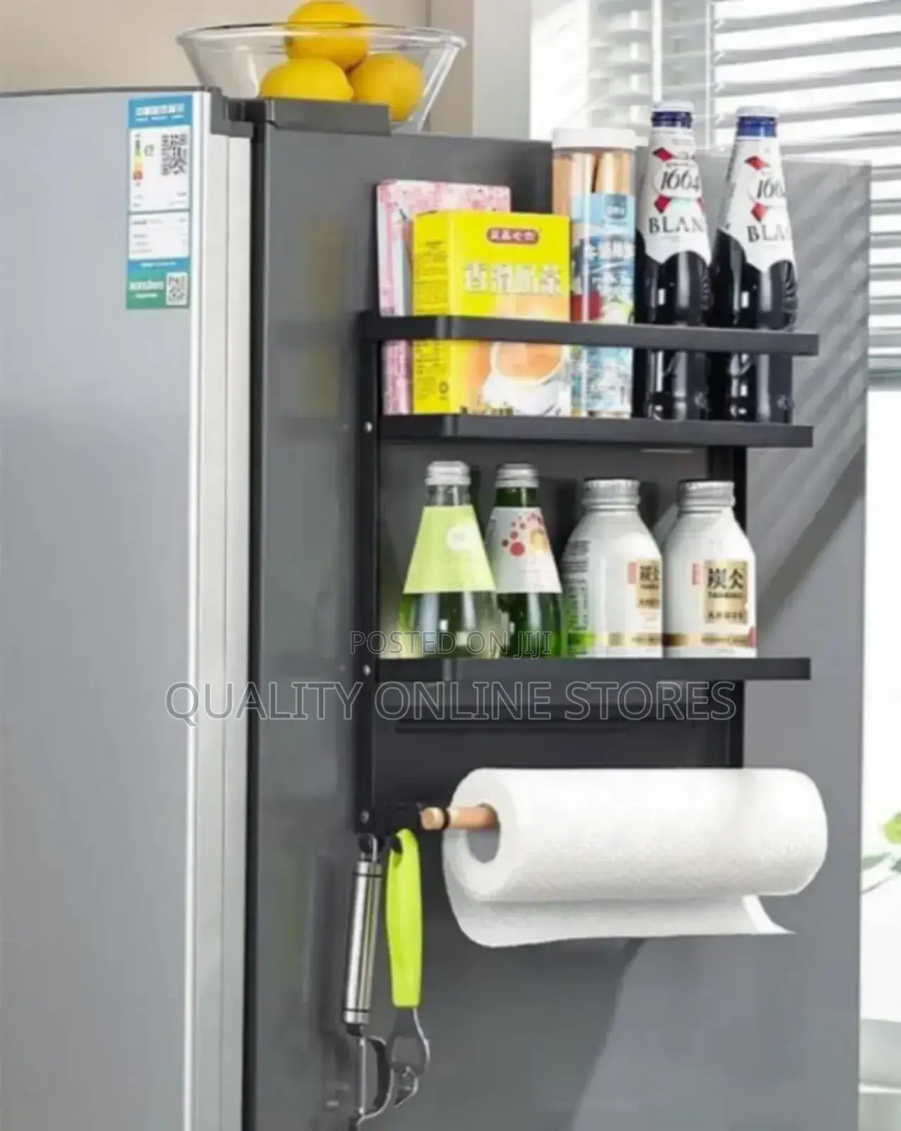 Outdoor Refrigerator Storage Rack