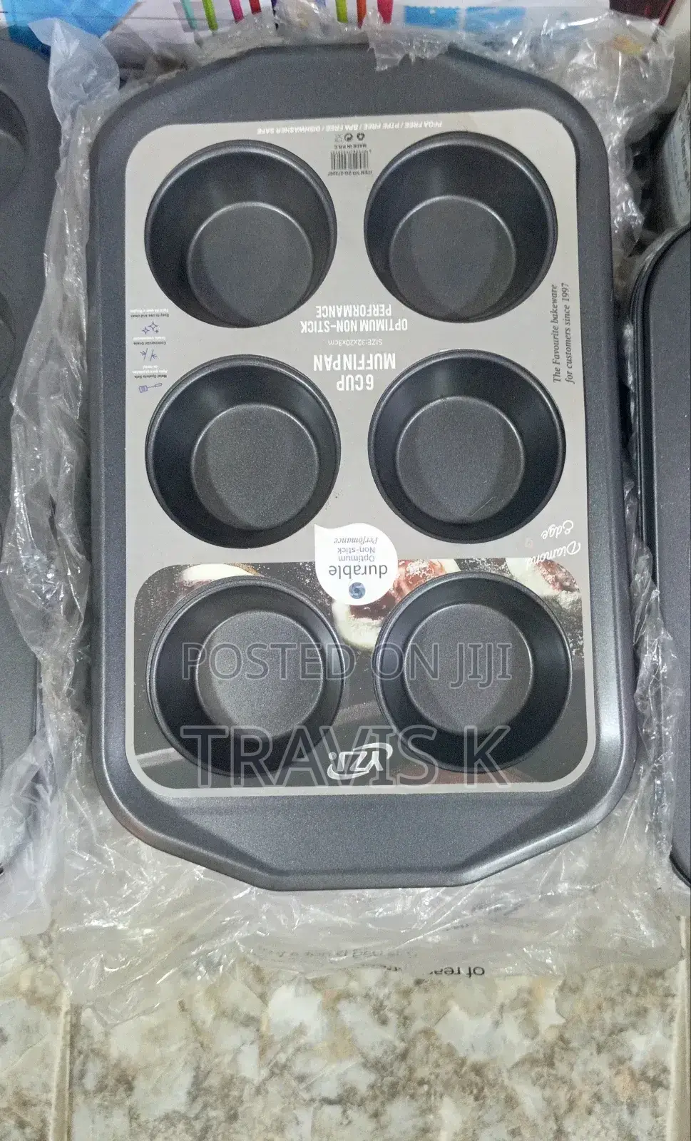 6 Hole Nonstick Muffin Cupcake Baking Tray