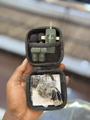 Green Lion 3in1 Microphone (Type C, Lightning, Aux)With Case