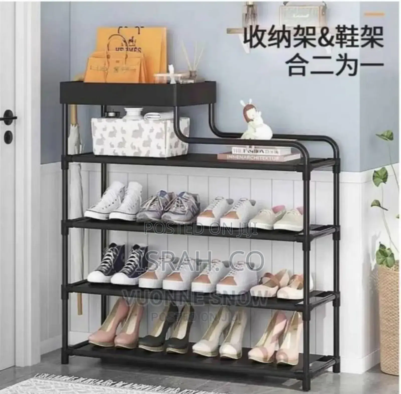 Shoe Tier Shelf Cabinet 6 10 50 Pairs Adjustable Plastic