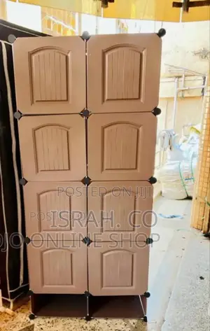 2 Column Wardrobe Brown