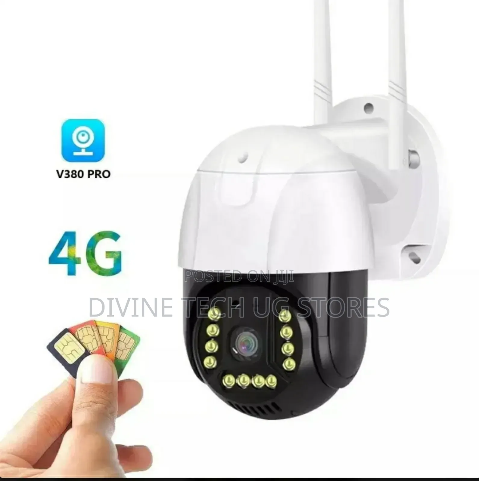 4g Simcard PTZ Outdoor Full Hd Single Lens Camera- V380 Pro