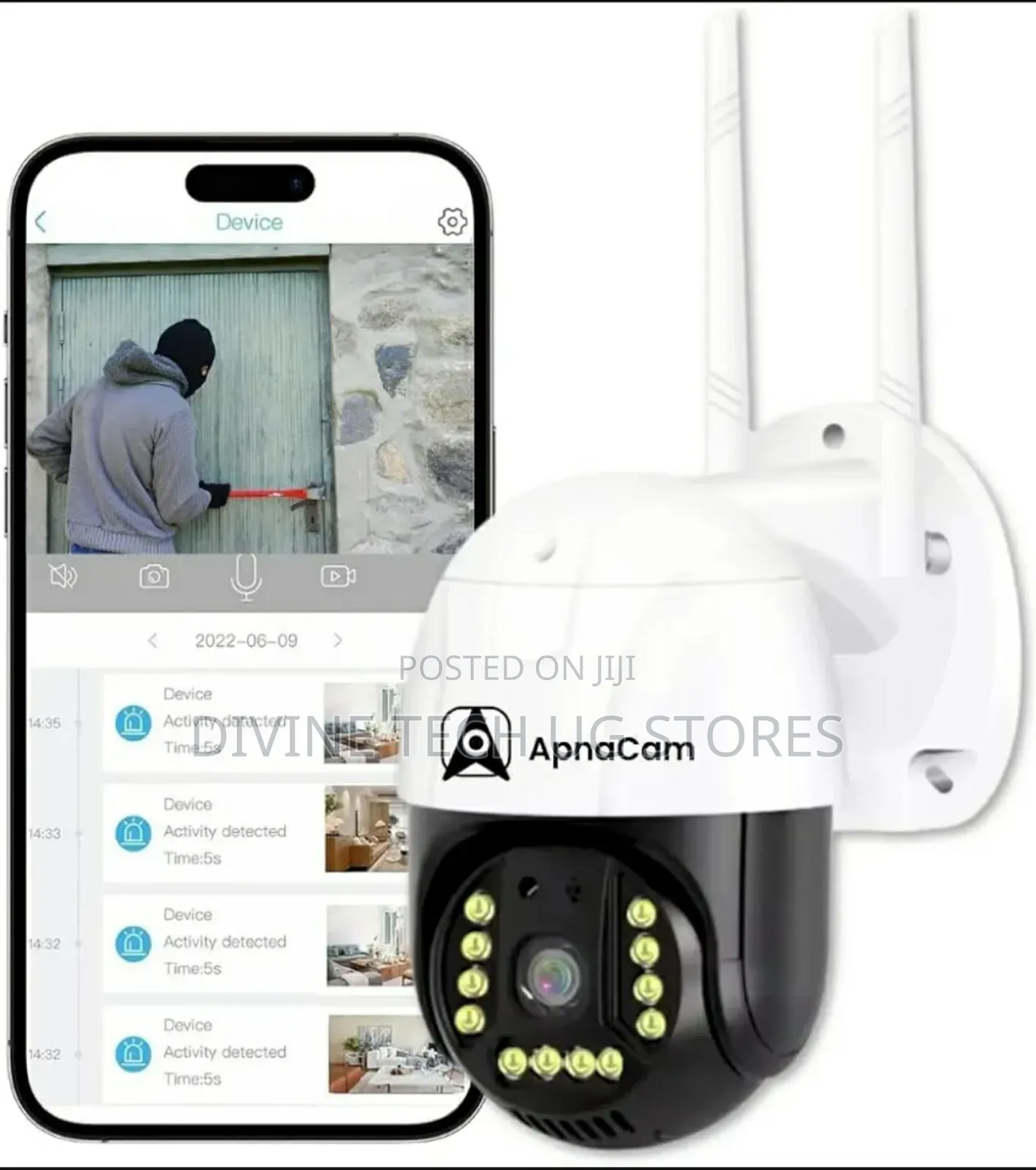 4g Simcard PTZ Outdoor Full Hd Single Lens Camera- V380 Pro