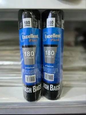 180 Litres Excellent Thick Black Trash Bag
