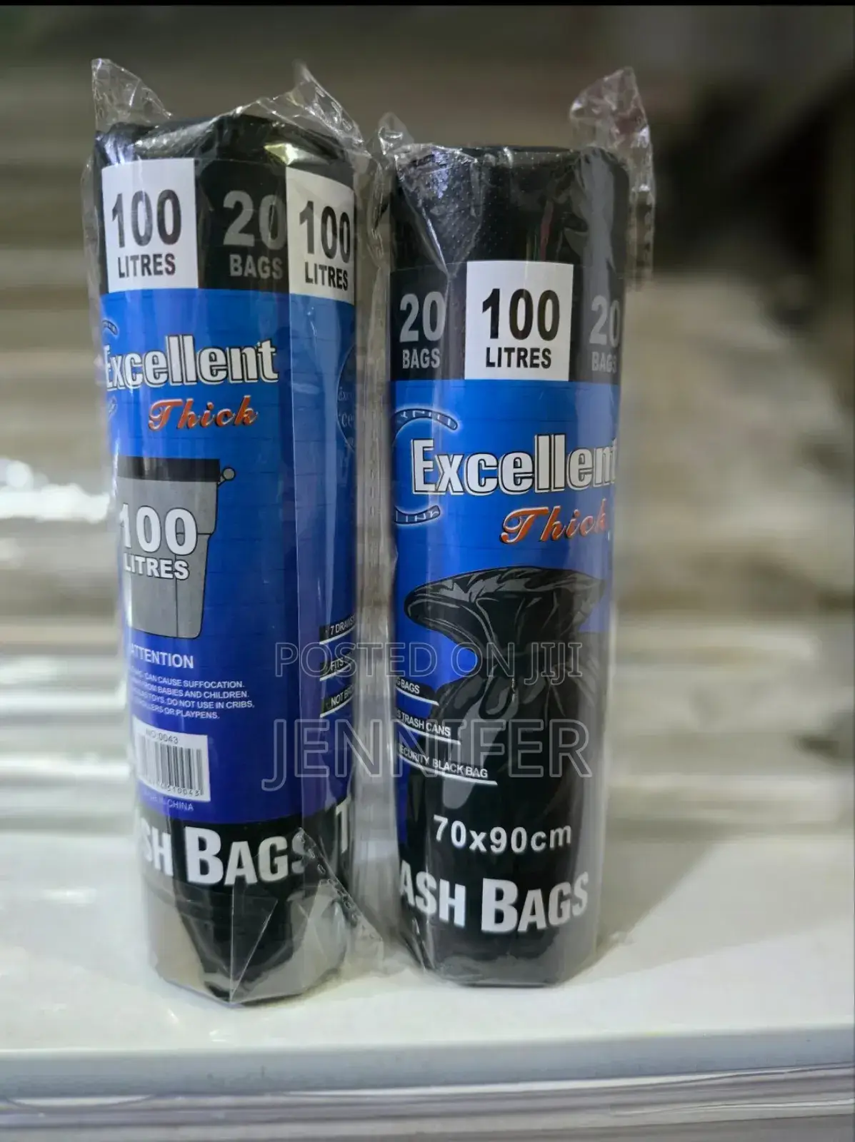 100 Litres Excellent Thick Black Trash Bag