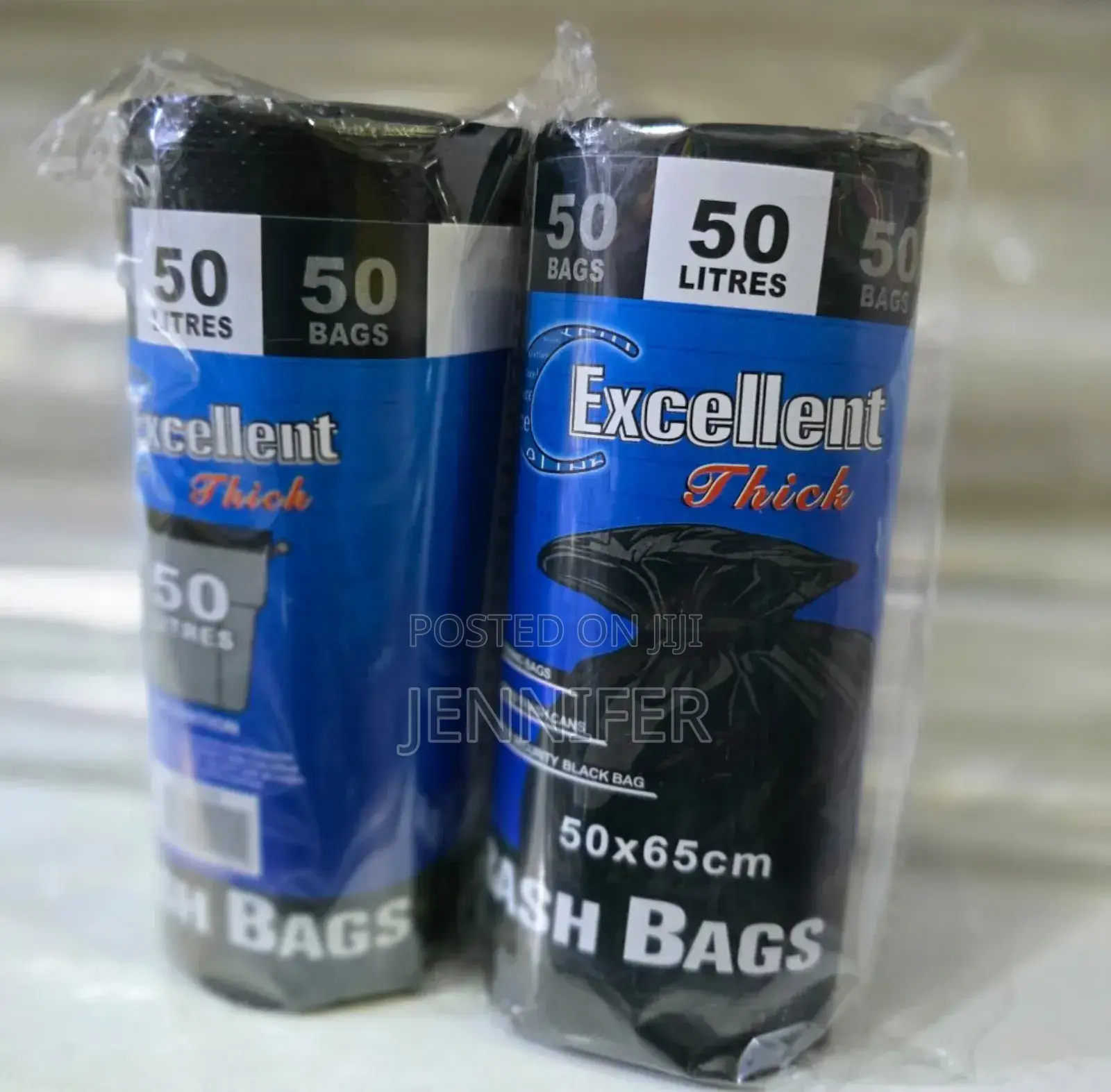 Excellent Thick Black Trash Bag 50 Litres