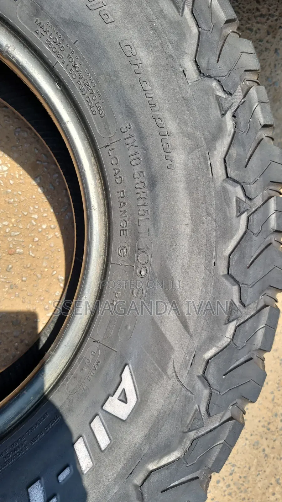 31x10.5r15 109s Bf Goodrich Foreign Used All Terrain