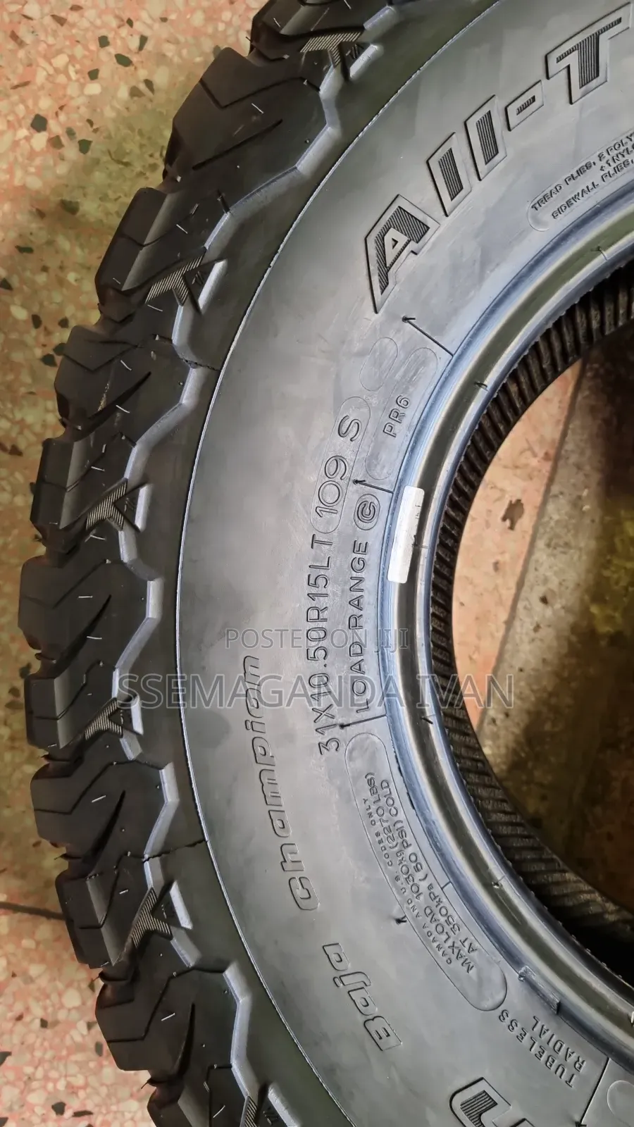 31x10.5r15 Bf Goodrich Foreign Used Tyre Slightly Used