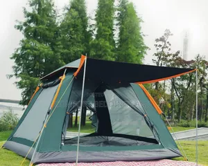 Automatic Camping Tent With Shade Army Green