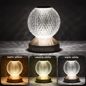 Crystal Night Light Desk Lamp