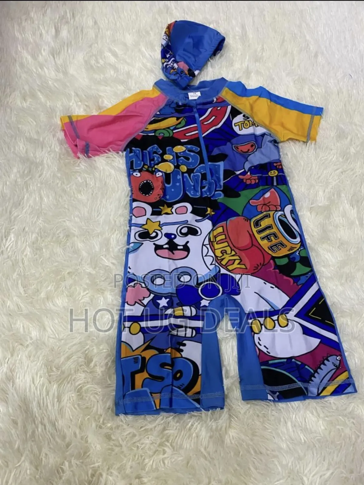 Cartoon Kids Swimming Costume One-Piece (3 - 12yrs)