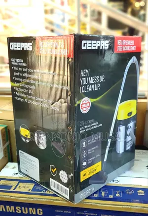 Geepas Wet Dry Vacuum Cleaner Gvc19011n- Powerful Cleaning
