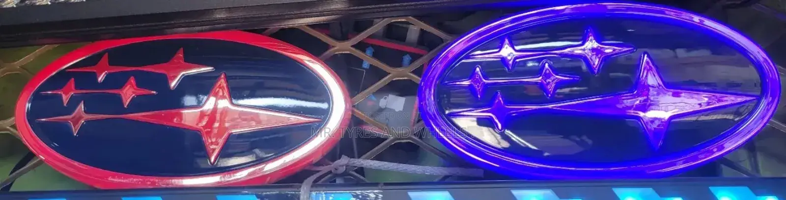 Subaru Logo and It's Lights We Have It N Different Colors