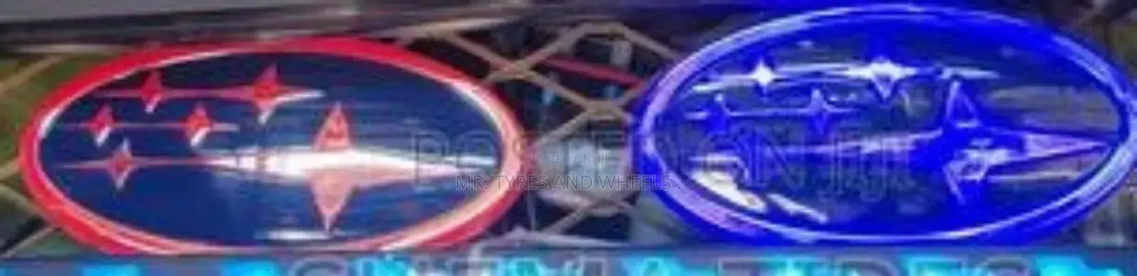 Subaru Logo and It's Lights We Have It N Different Colors