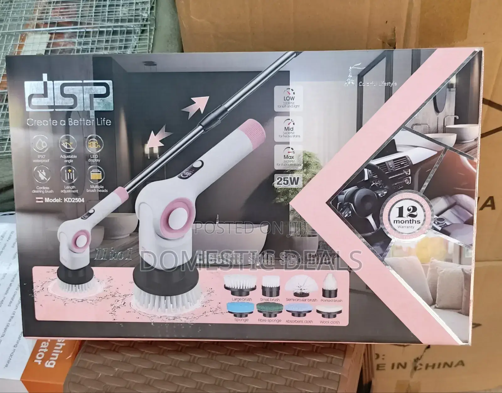 Dap 11in1 Electric Spin Scrubber Brush