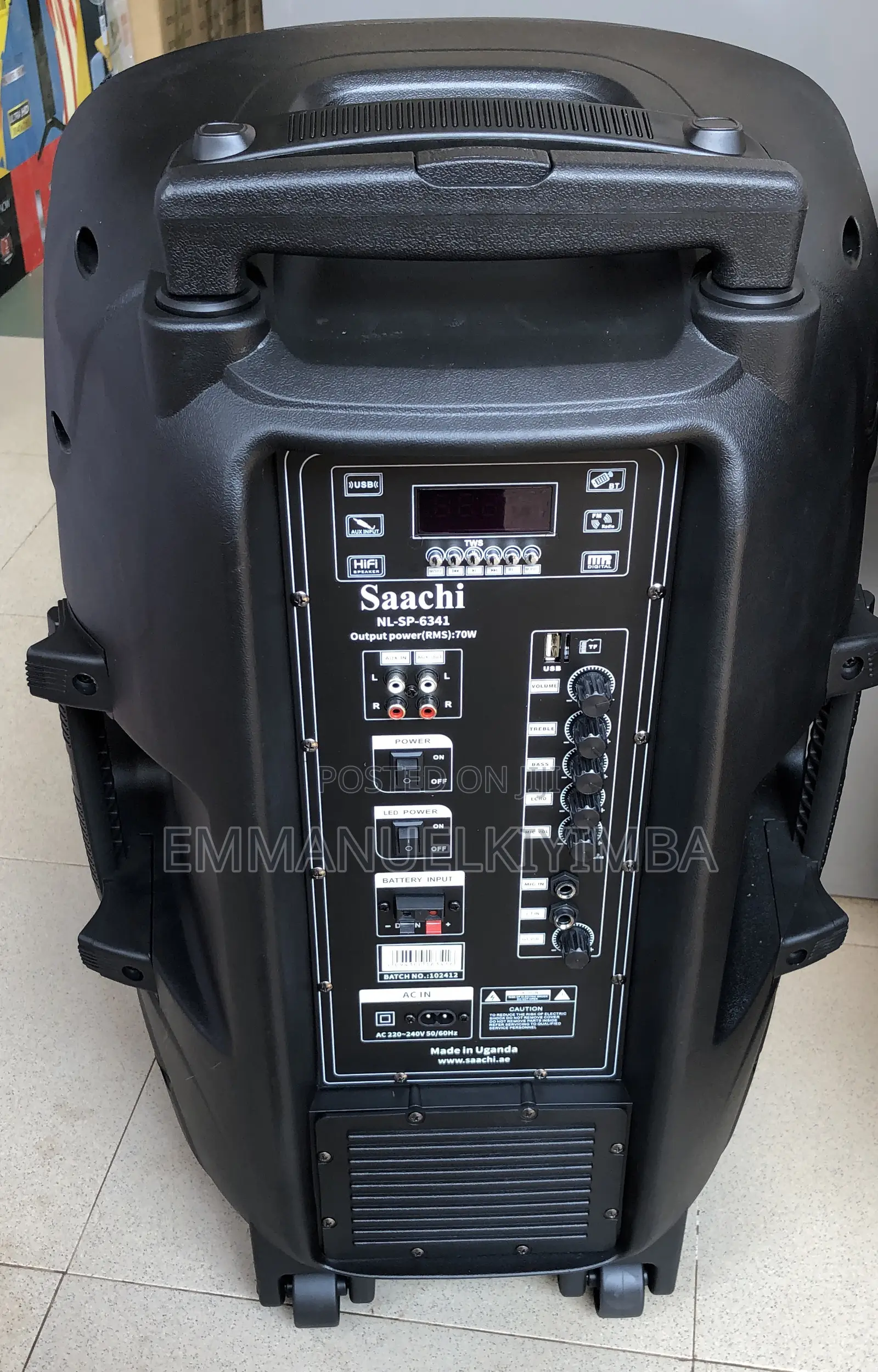 Rechargeable Speaker With Trolley
