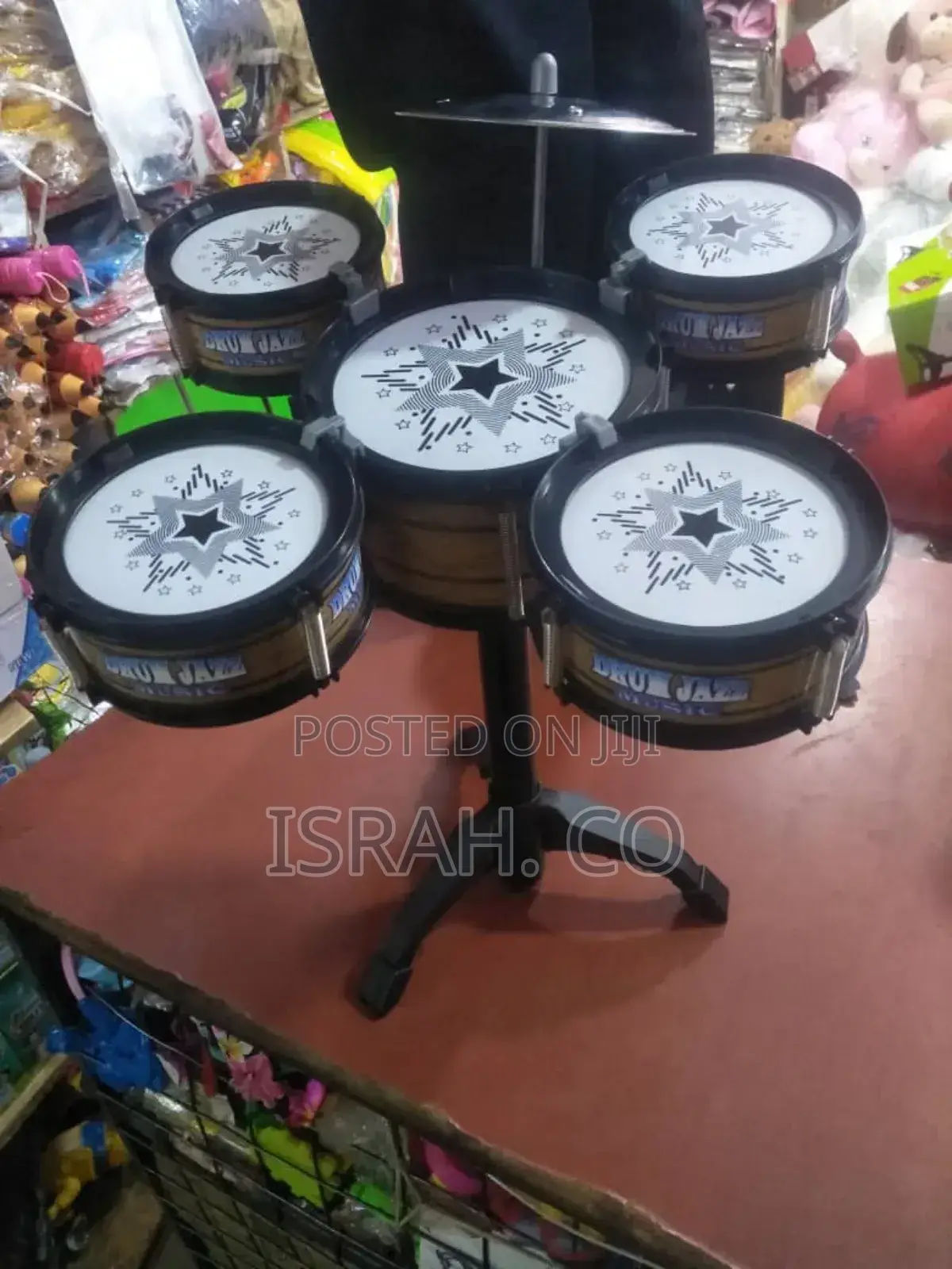 Simulation Kids Drum Toys Jazz Drum Musical Toys for Red.