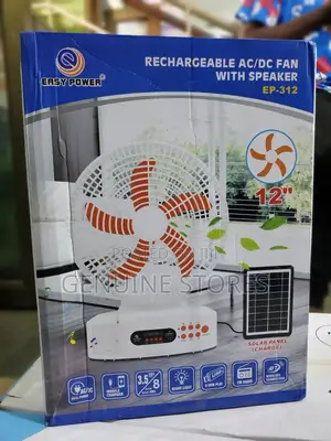 Rechargeable Ac/Dc Fan of 12 Inches Portable With Speaker.