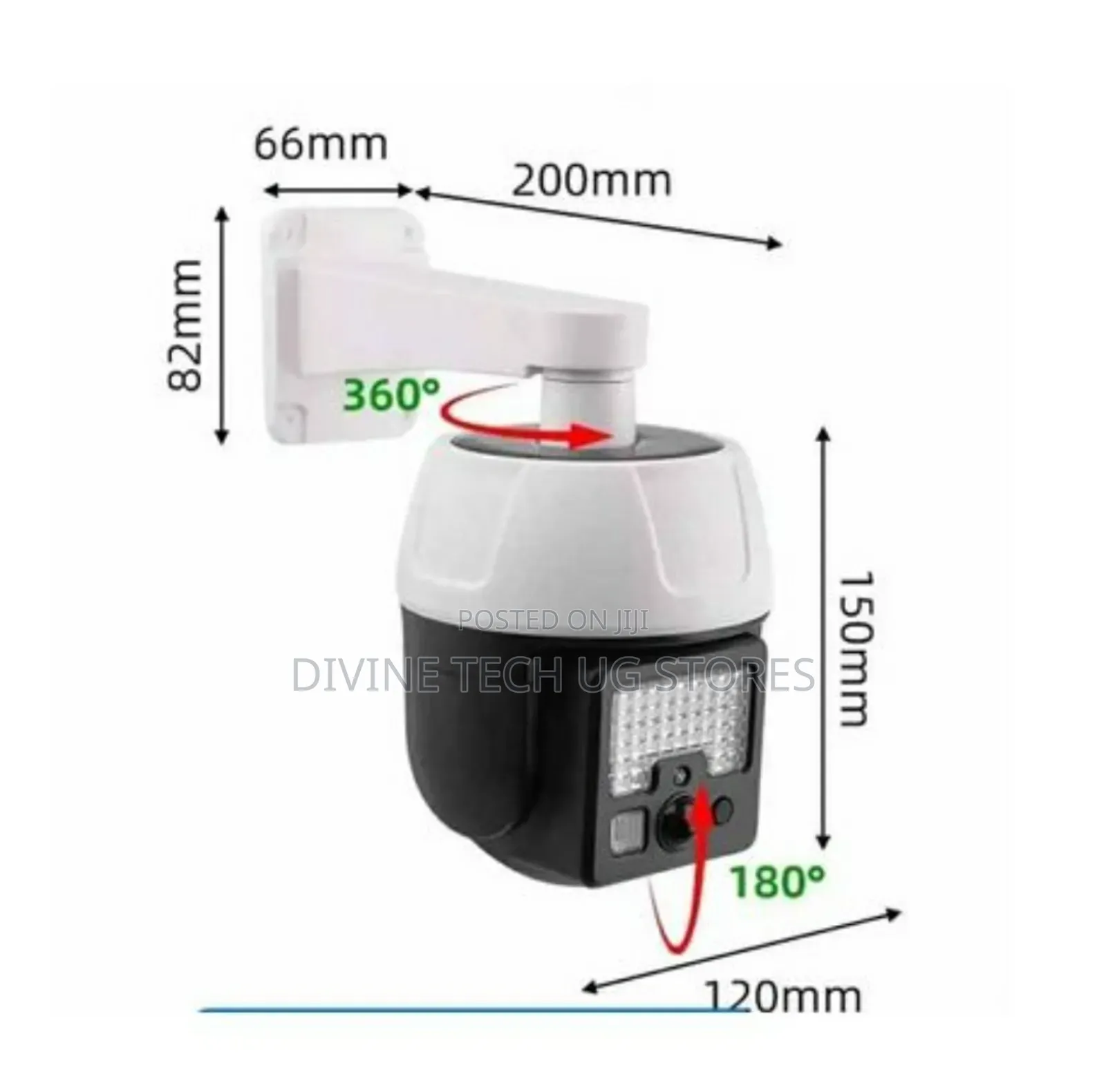 Solar Powered Sensor Simulation Monitoring Wall Light