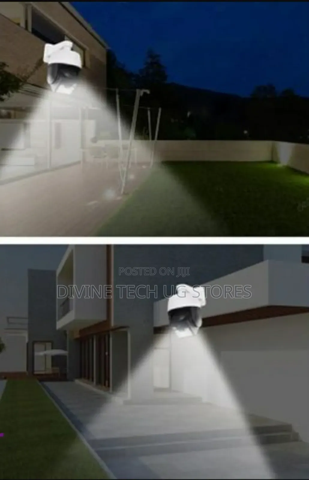 Solar Powered Sensor Simulation Monitoring Wall Light