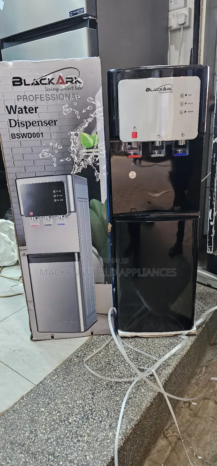 Blackark Water Dispenser 3 Taps With Fridge