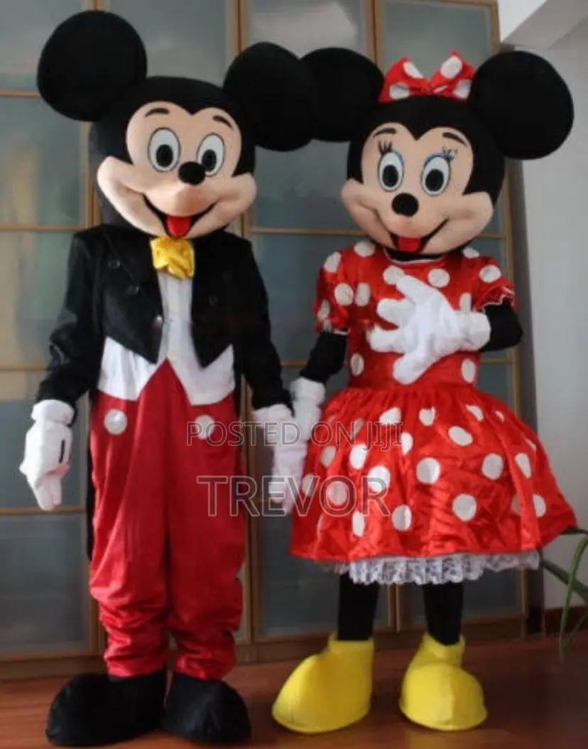 Micky Mouse Mini Mouse Mascort Costumes for Hire on Events