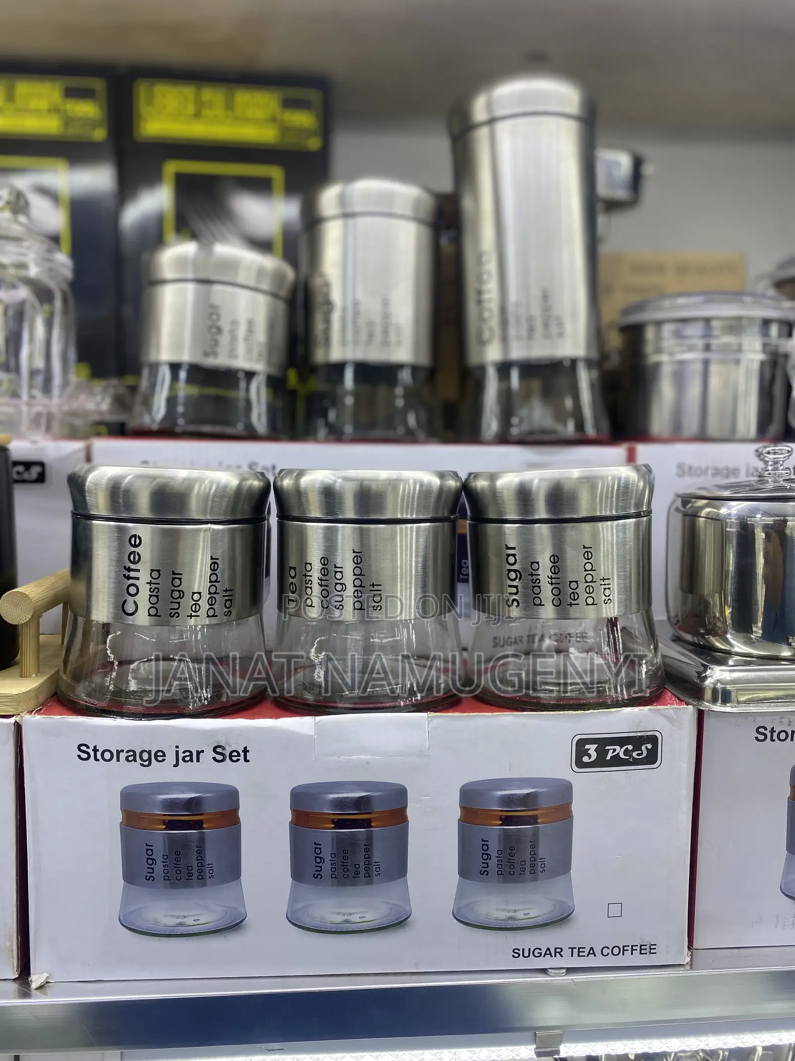 3 Piece Storage Jar Set