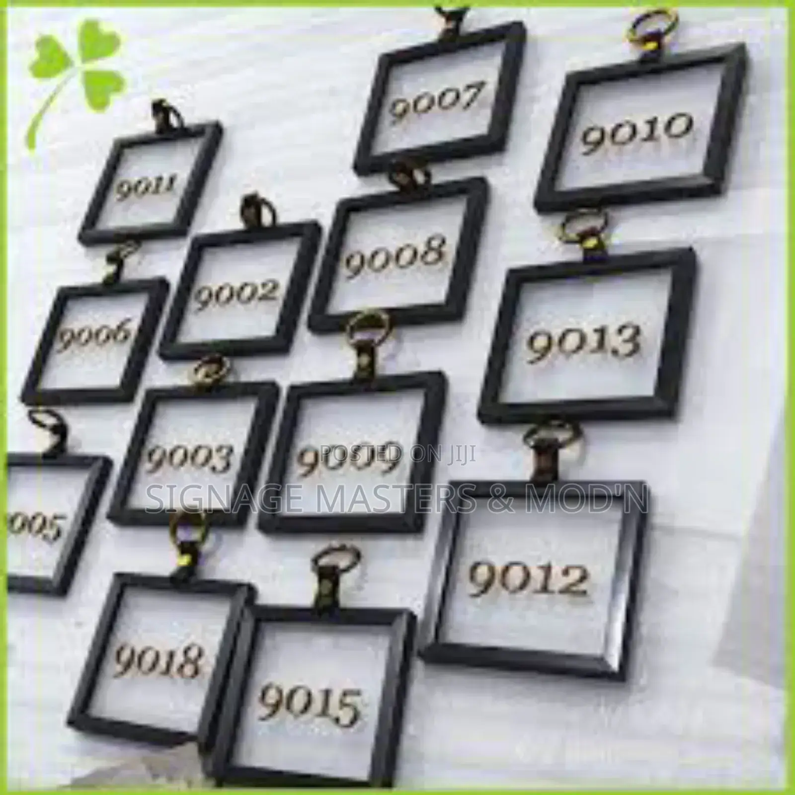 Hotel Framed Floating Room Numbers