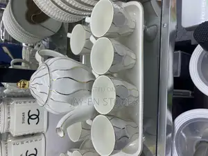 White Gold Coated Cups Set