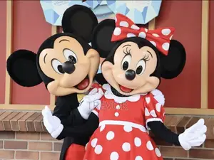 Micky Mouse Mini Mouse Mascort Costumes for Hire on Events