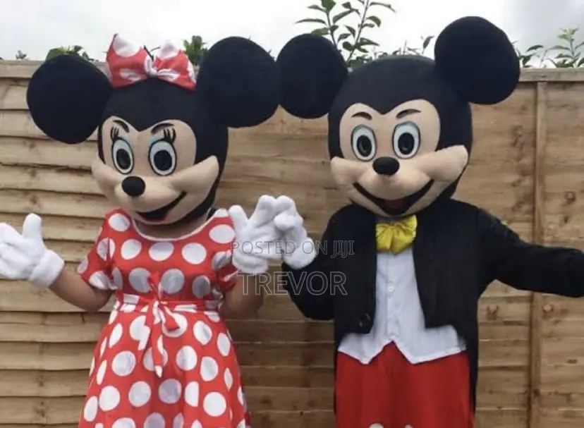 Micky Mouse Mini Mouse Mascort Costumes for Hire on Events