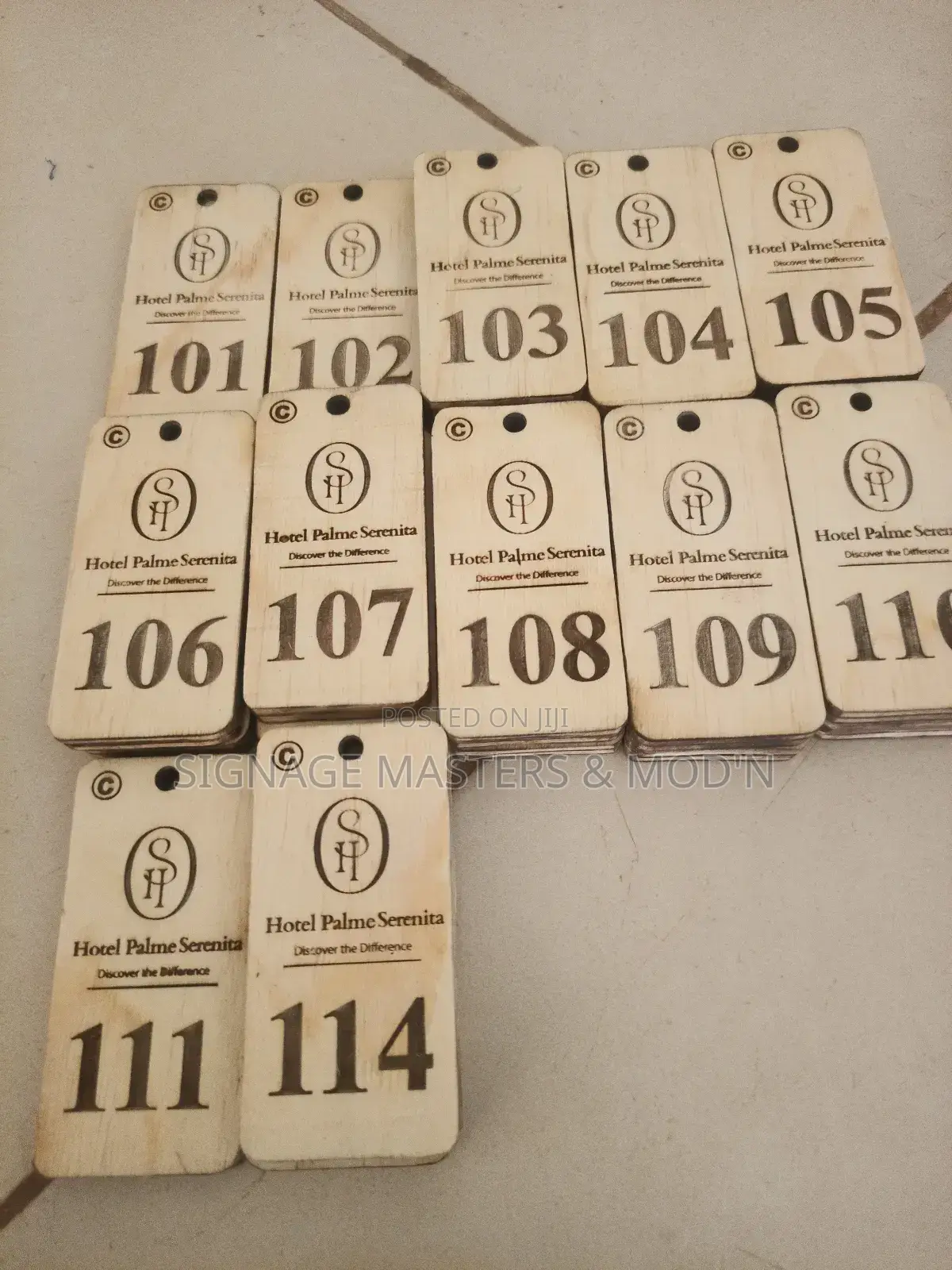 Wooden Hotel Key Holders
