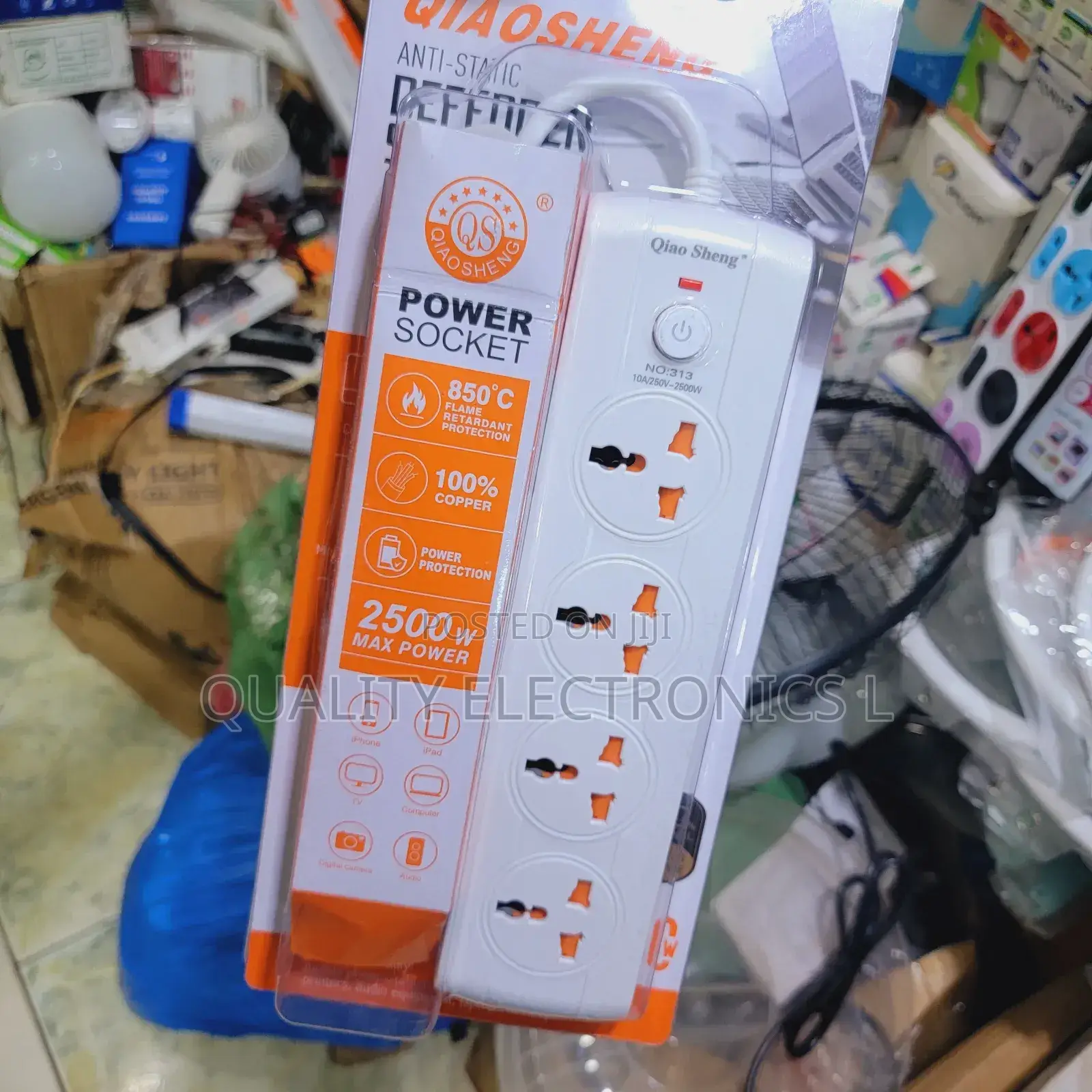 Qiao Sheng 2500w Power Socket 4 Ways