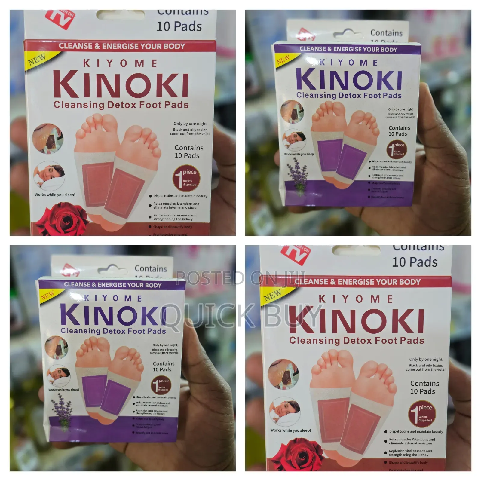 Kiyome 10 Cleansing Detox Foot Pads