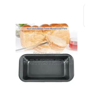 Rectangle Baking Cake Mould Bread Toast Loaf Pan - Black