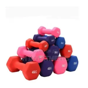 A Pair of Vinyl Dumbbell - Color May Vary 