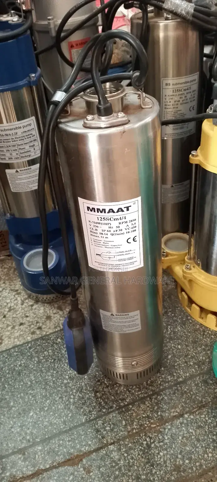 51m,Submersible Water Pumps(Sucks From Down,Stainles Steel)