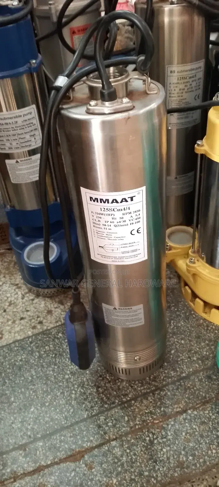 51m,Submersible Water Pumps(Sucks From Down,Stainles Steel)