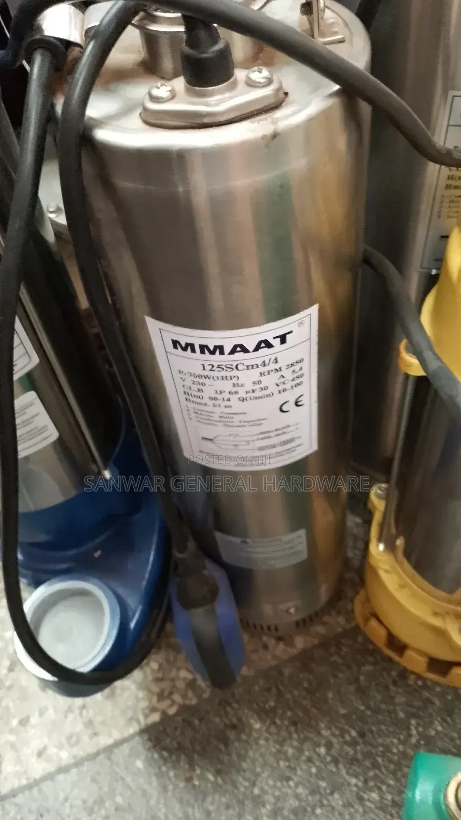 51m,Submersible Water Pumps(Sucks From Down,Stainles Steel)