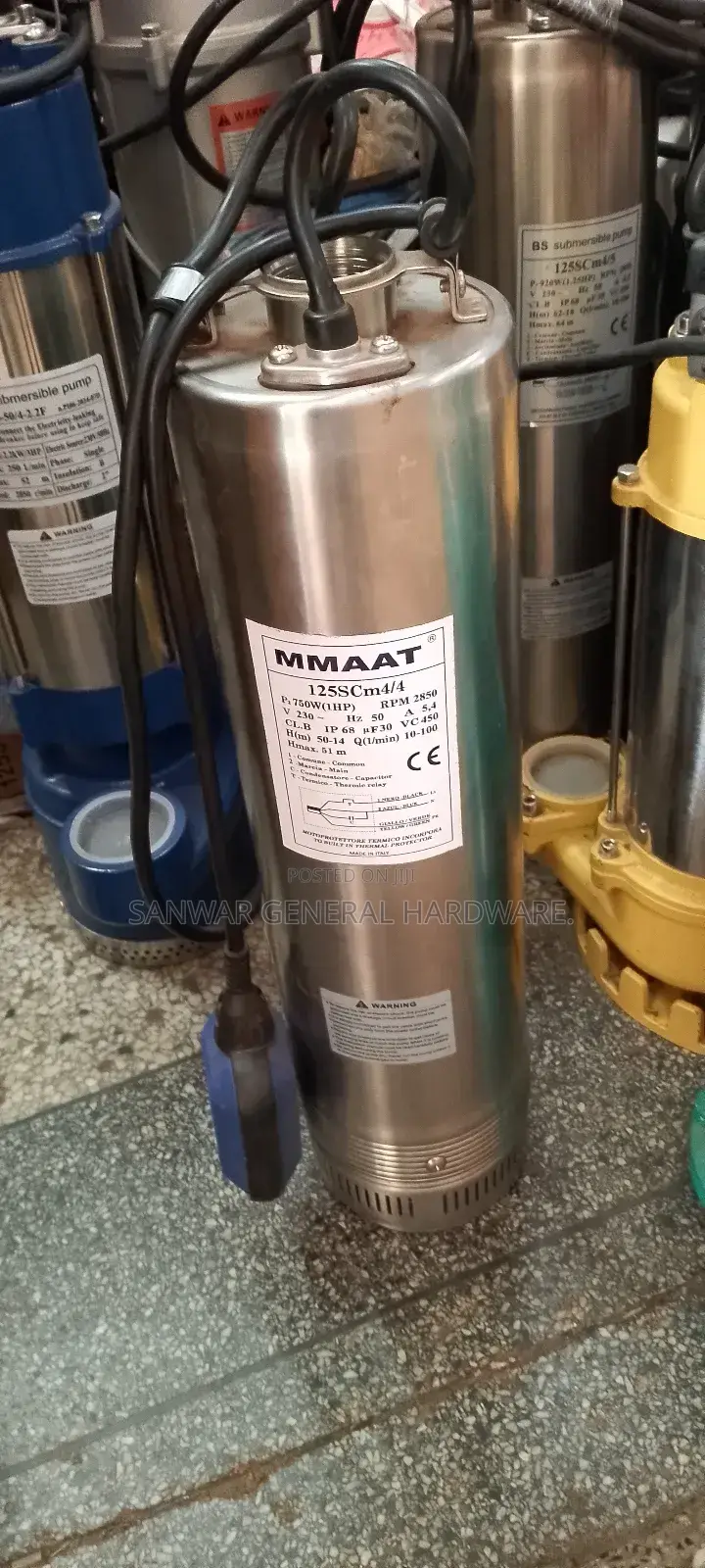 51m,Submersible Water Pumps(Sucks From Down,Stainles Steel)