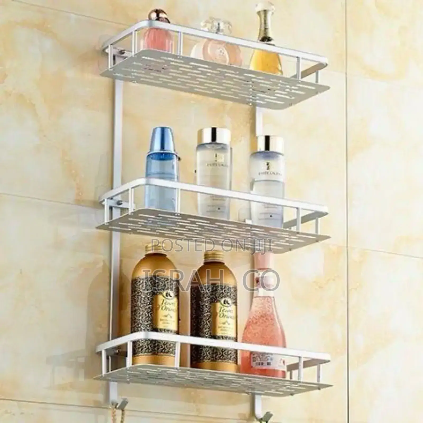 Three-Tier Aluminum Bathroom Shelf,
