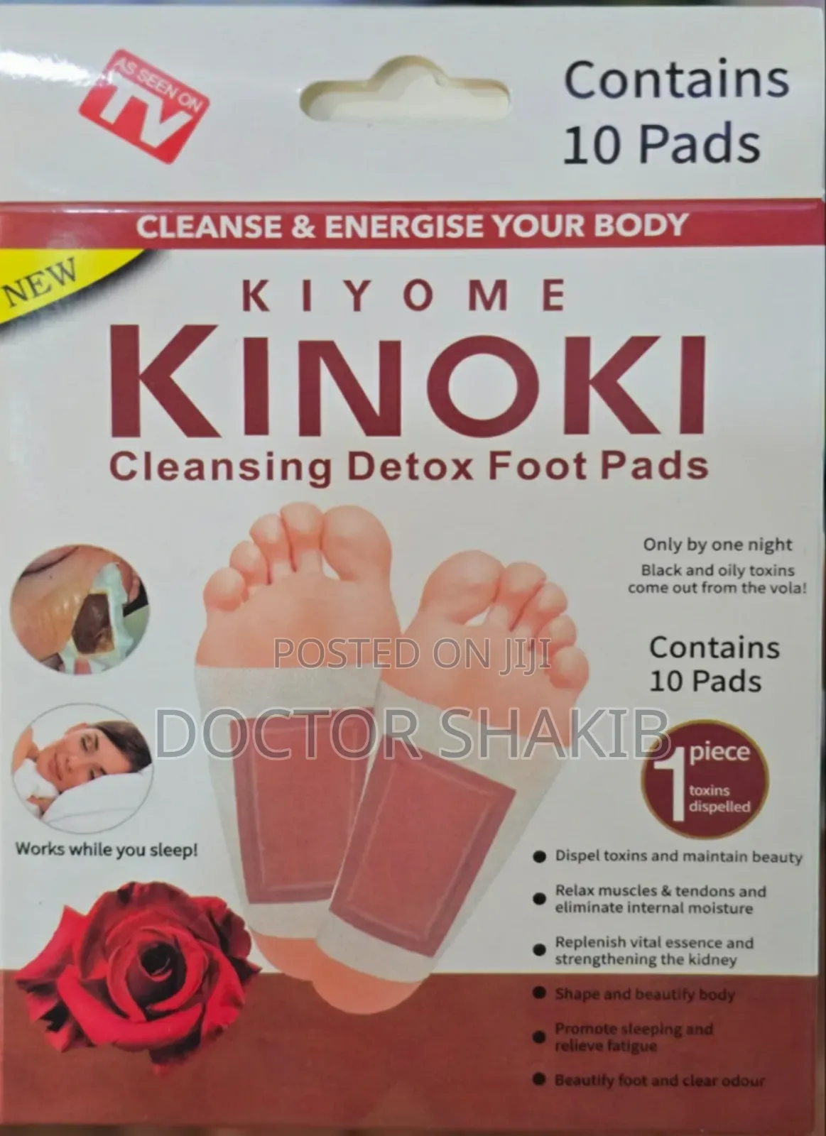 New Set of 10 Kinoki Cleansing Detox Food Pads